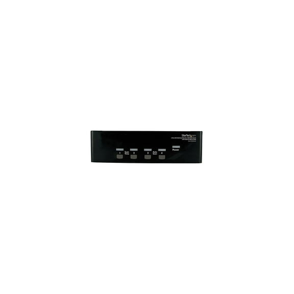 StarTech 4-Port DVI VGA Dual Monitor KVM Switch USB with Audio and USB 2.0 Hub