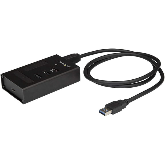 StarTech 4-Port USB Hub - Metal - USB-A to 3x USB-A and 1x USB-C - USB 3.0
