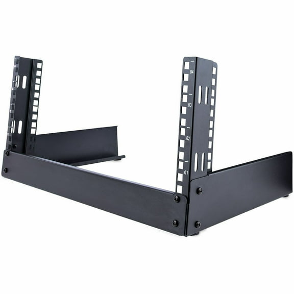 StarTech 4U 19 Desktop Open Frame Rack - 2-Post Free-Standing Network Rack - Switch/Patch Panel/Router/Data/AV/IT/Computer Equipment (241340)"