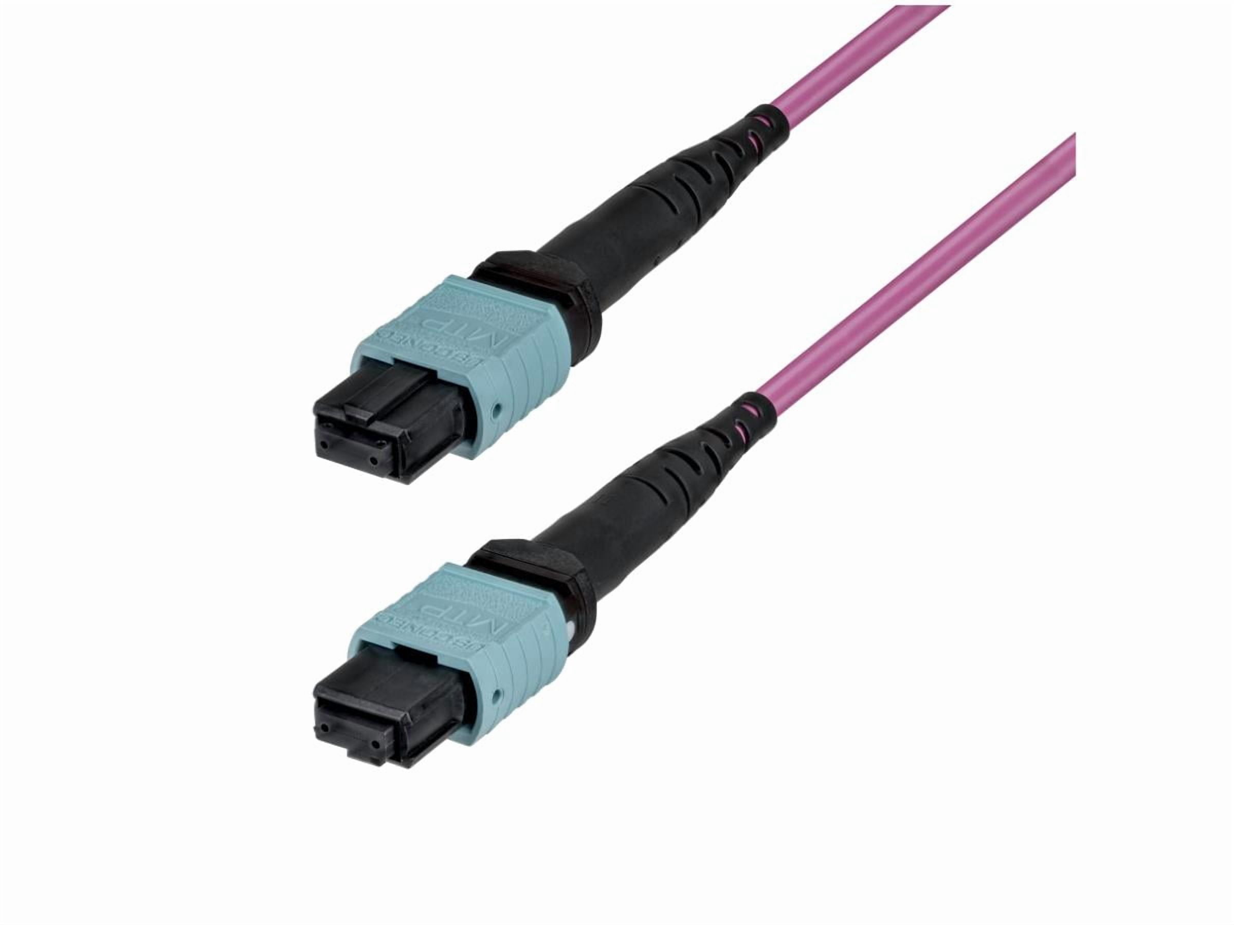 StarTech 5m 16ft MTP/MPO Fiber Optic Cable 12F Type-B OS2 Single Mode MTP/APC Female Fiber Jumper 9/125 OFNP Plenum