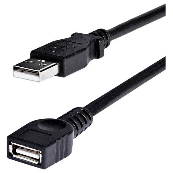 StarTech 6 ft Black USB 2.0 Extension Cable A to A - M/F