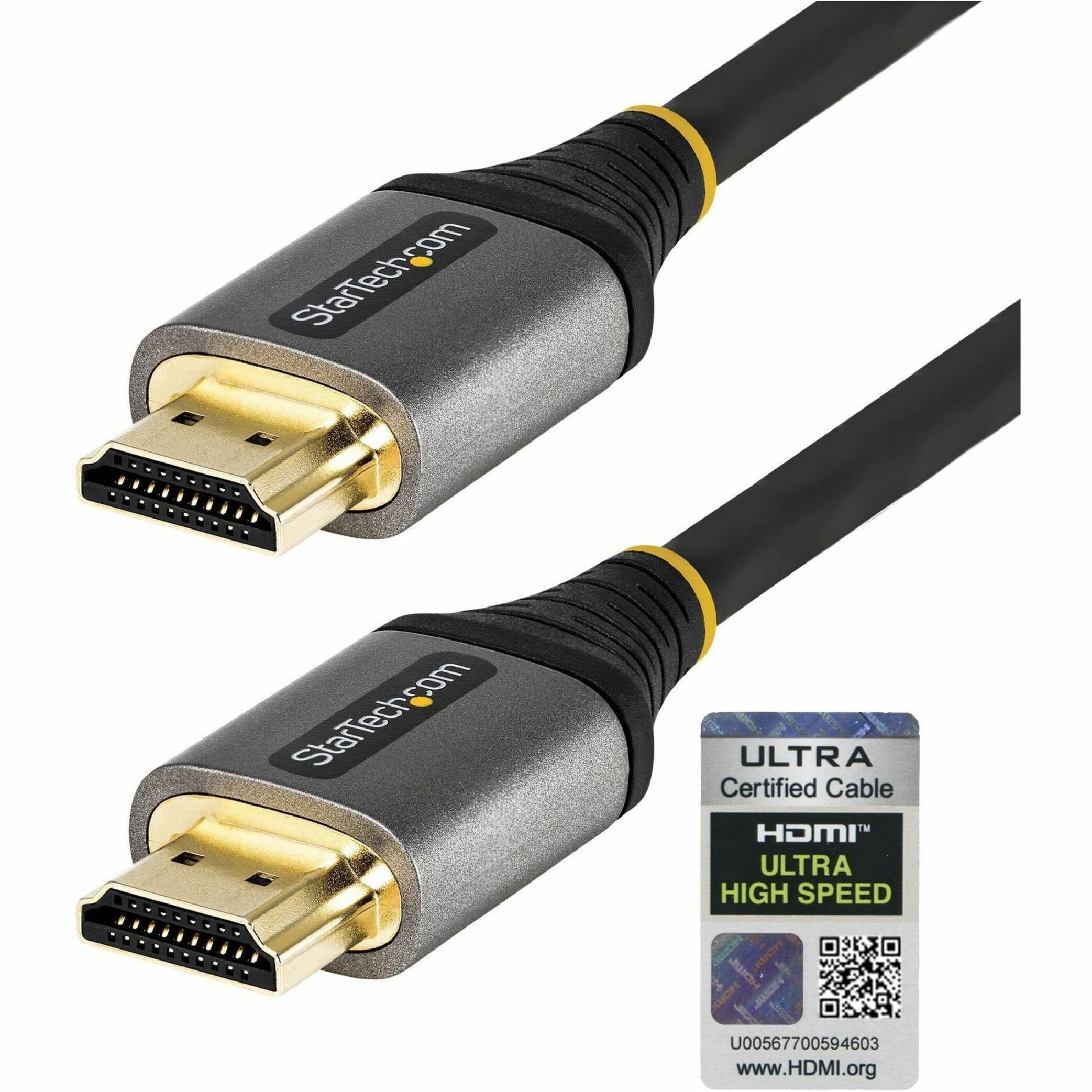 Startech.com 10ft (3m) Hdmi 2.1 Cable, Certified Ultra High Speed Hdmi Cable 48gbps, 8k 60hz/4k 120hz Hdr10+ Earc, Ultra Hd 8k Hdmi Cable/cord W/tpe Jacket, For Uhd Monitor/tv/display - Dolby