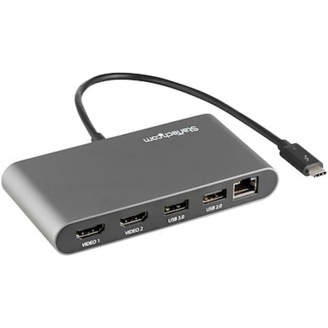 StarTech  AC Thunderbolt 3 Mini Dock Docking Station with HDMI, Black