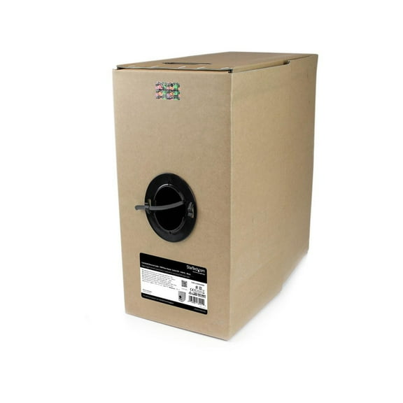 StarTech Bulk Cat6 Ethernet Cable,1000 ft,Solid ,CMR,Rated, Black