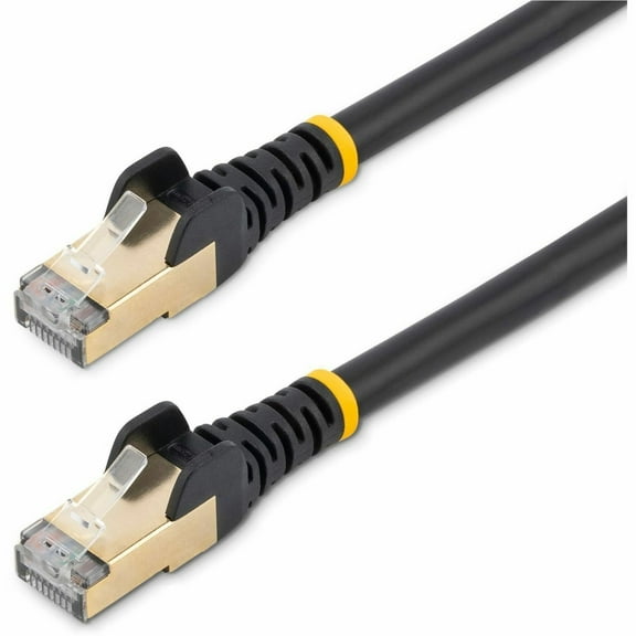 StarTech 10 ft Cat6a Patch Cable - Shielded - Black - 10Gb Snagless Cat 6a Ethe C6ASPAT10BK