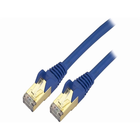 StarTech 4ft Cat6a STP Snagless Shielded Ethernet Patch Cable - Blue