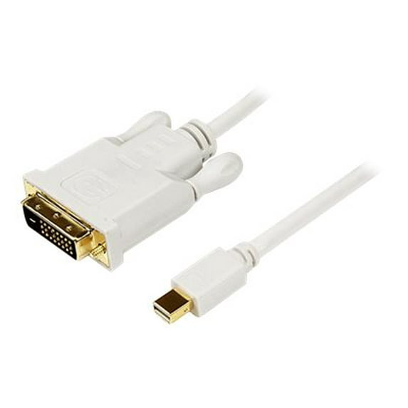 StarTech 10 ft Mini DisplayPort to DVI Adapter Converter Cable - Mini DP to DVI 1920x1200 - White (MDP2DVIMM10W)