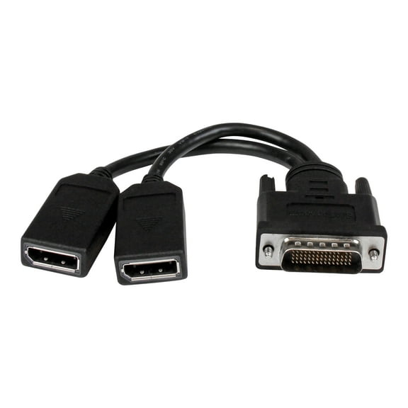 StarTech 8in LFH 59 Male to Dual Female DisplayPort DMS 59 Cable