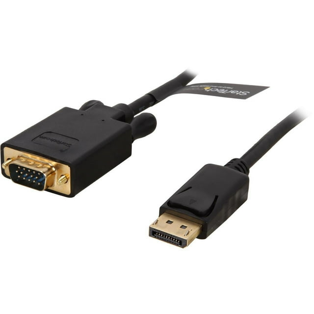 StarTech DP2VGAMM3B 3 ft. DisplayPort to VGA Adapter Cable - DP to VGA Video Converter - Active DisplayPort to VGA Cable for PC 1920 x 1200 - Black