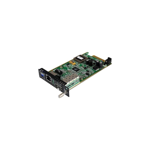 Startech Gigabit Ethernet Fiber Media Converter Card Module with Open SFP Slot - Convert and extend a Gigabit Ethernet connection over fiber using the Gigabit SFP of your choice - Card module for medi