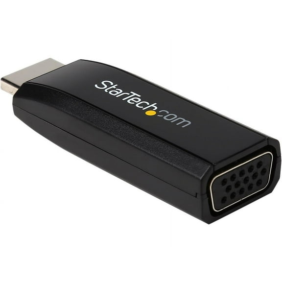 Startech Hdmi To Vga Converter With Audio - Compact Adapter - 1920x1200 - 1 Pack - 1 X Hdmi Male Digital Audio/video - 1 X Hd-15 Female Vga
