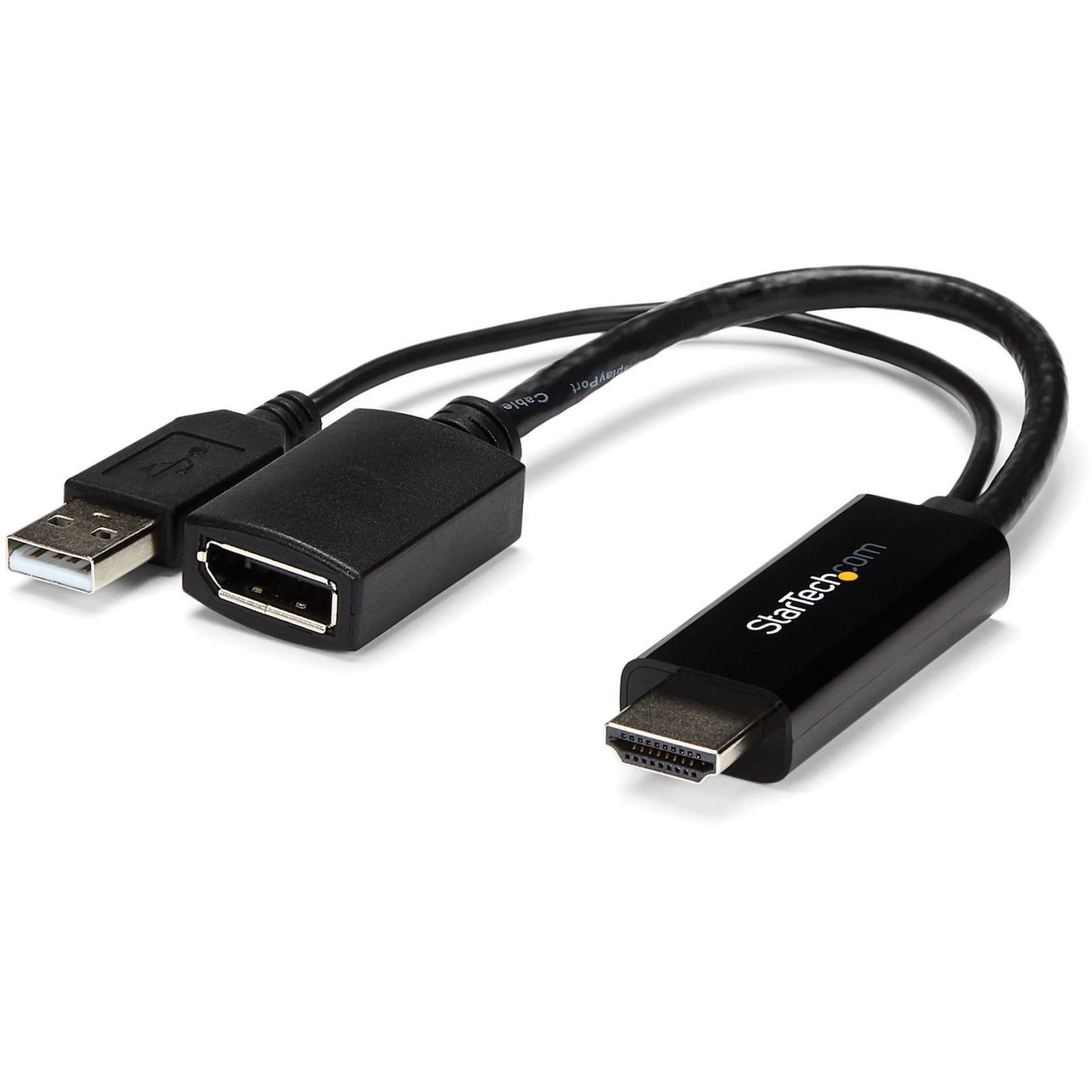 HD2DP HDMI to DisplayPort Converter - HDMI to DP Adapter with USB Power - 4K