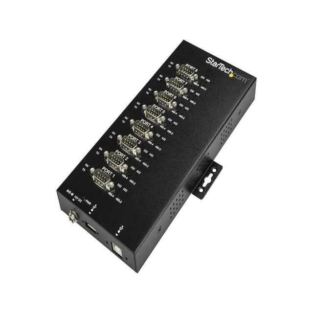 StarTech ICUSB234858I USB to RS-232/422/485 Serial Adapter - 8 Port - Industrial - 15 kV ESD Protection - USB to Serial Adapter - USB to Serial Hub
