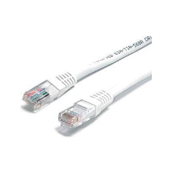 StarTech 1 ft White Molded Cat5e UTP Patch Cable White