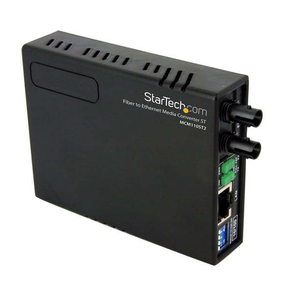 10/100 FIBER TO MULTI MODE ETHERNET MEDIA CONVERTER ST 2KM