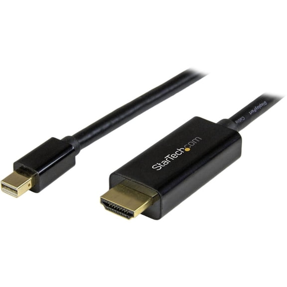 StarTech 3' Mini DisplayPort to HDMI Converter Cable, Black