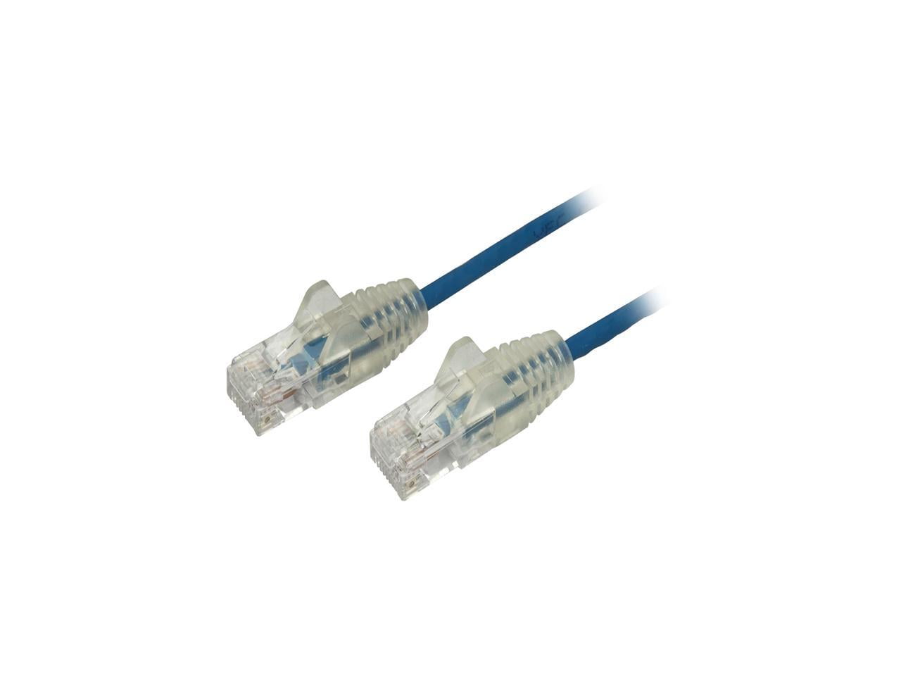 Startech.com 10ft Slim Lszh Cat6 Ethernet Cable, 10 Gigabit Snagless Rj45 100w Poe Patch Cord, Cat 6 10gbe Utp Network Cable W/strain Relief, Blue, Fluke Tested/etl/low Smoke Zero Halogen - Category
