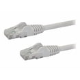 thumbnail image 1 of StarTech 14ft CAT6 Ethernet Cable - White CAT 6 Gigabit Ethernet Wire -250Mhz 100W PoE RJ45 UTP Network Patch Cord Snagless with Strain Relief (N6PATCH14WH), 1 of 4