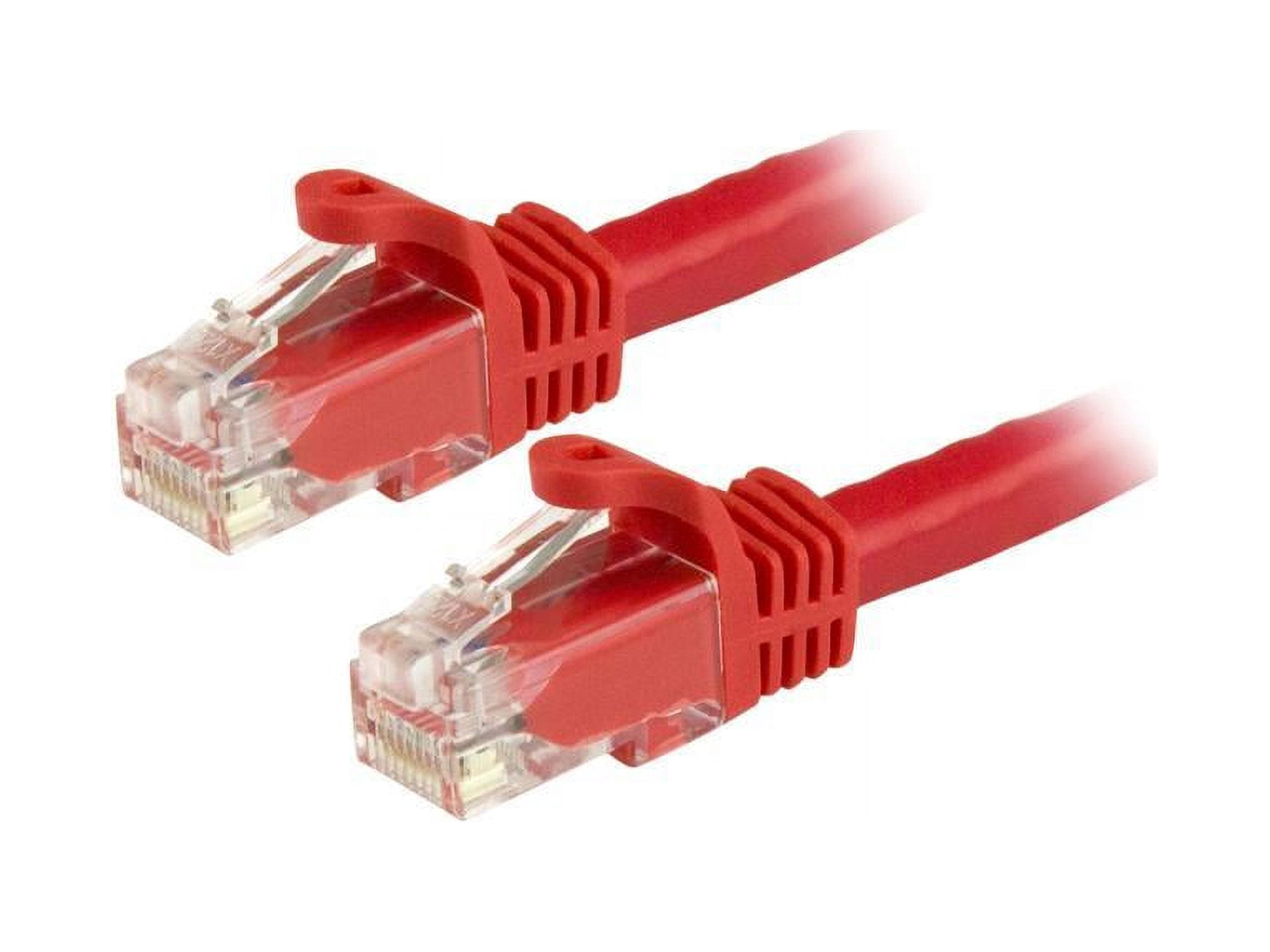 StarTech 1ft CAT6 Ethernet Cable - Red CAT 6 Gigabit Ethernet Wire -250Mhz 100W PoE RJ45 UTP Network Patch Cord Snagless with Strain Relief (N6PATCH1RD)