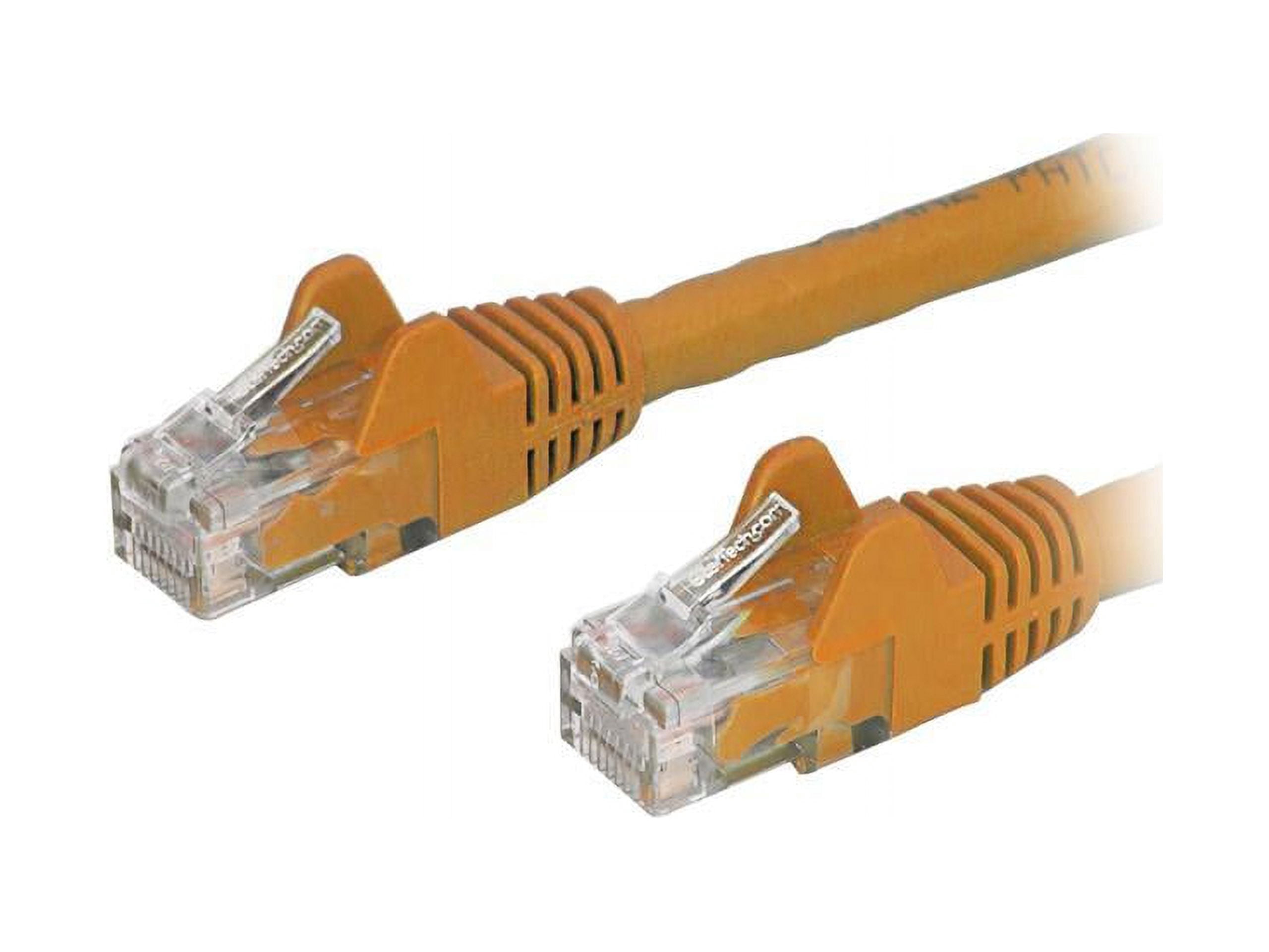 StarTech 20ft CAT6 Ethernet Cable - Orange CAT 6 Gigabit Ethernet Wire -250Mhz 100W PoE RJ45 UTP Network Patch Cord Snagless with Strain Relief (N6PATCH20OR)