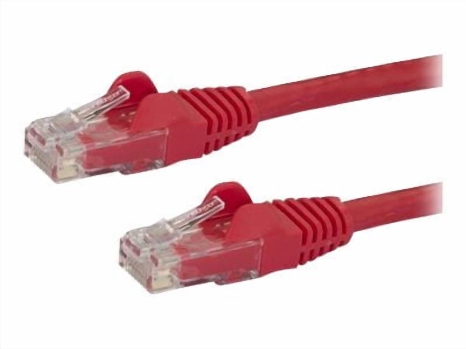 StarTech 2ft CAT6 Ethernet Cable - Red CAT 6 Gigabit Ethernet Wire -250Mhz 100W PoE RJ45 UTP Network Patch Cord Snagless with Strain Relief (N6PATCH2RD)