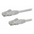 thumbnail image 1 of StarTech 30ft CAT6 Ethernet Cable - White CAT 6 Gigabit Ethernet Wire -250Mhz 100W PoE RJ45 UTP Network Patch Cord Snagless with Strain Relief (N6PATCH30WH), 1 of 3