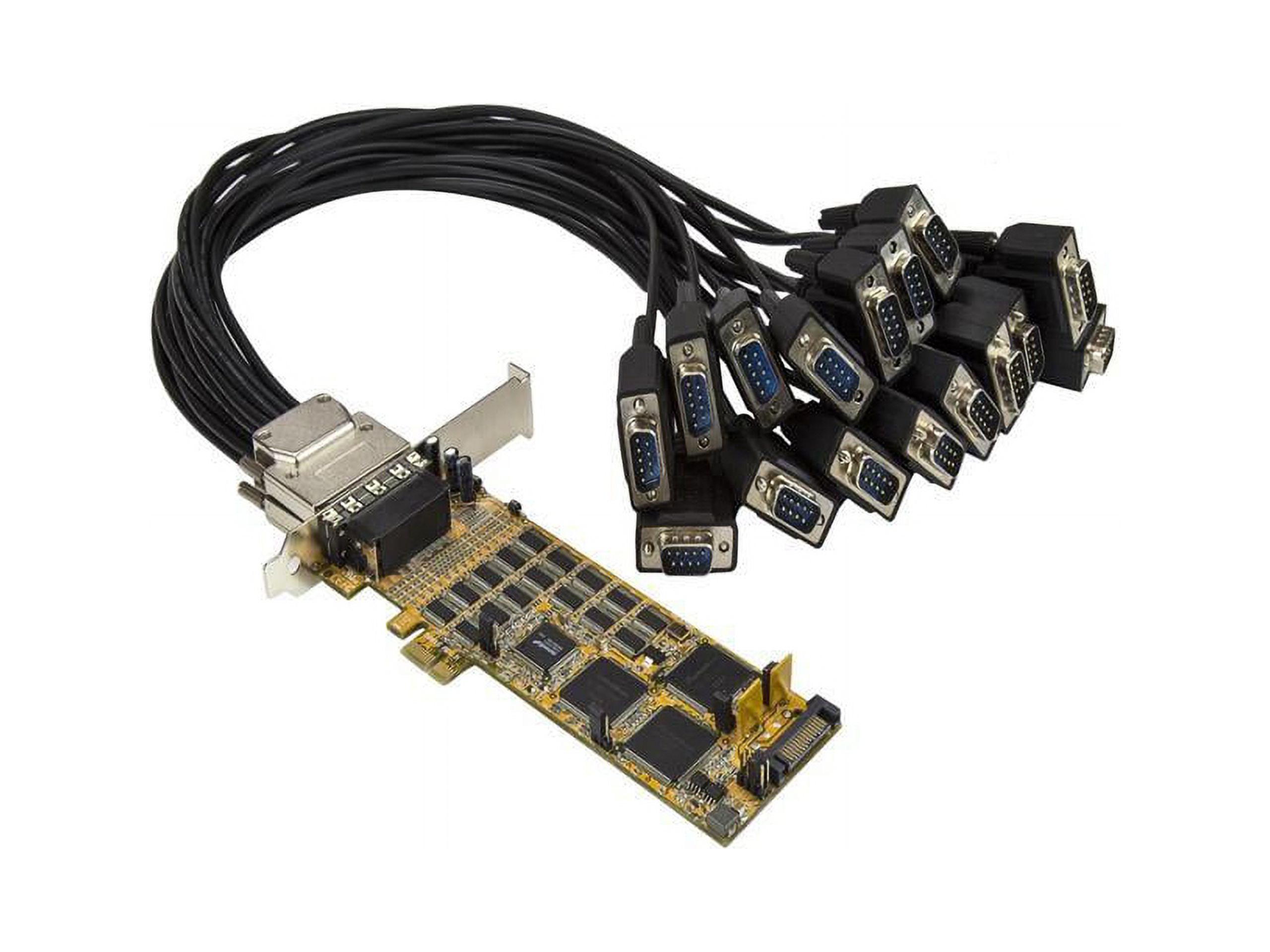 StarTech PEX16S550LP PCI Express Serial Card - 16 Port Low-Profile Serial Card - High-Speed PCIe Serial Adapter - Serial Controller DB9 RS232 - image 1 of 6