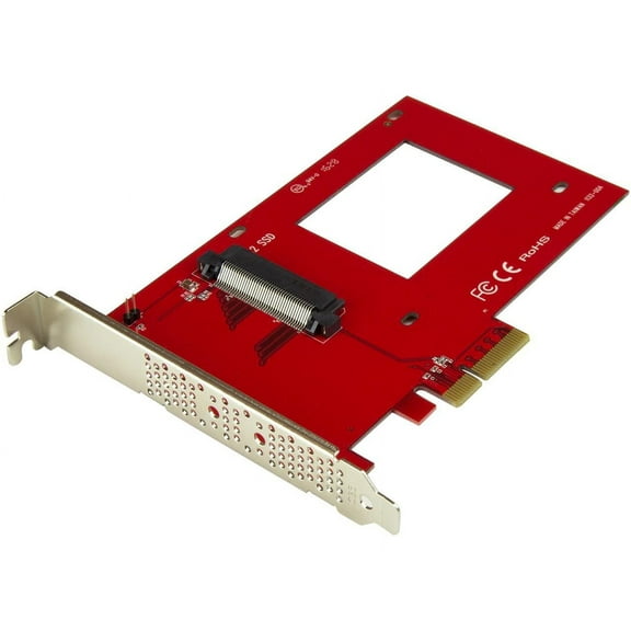 StarTech PEX4SFF8639 StarTech.com U.2 to PCIe Adapter - x4 PCIe - For 2.5" U.2 NVMe SSD - SFF-8639 PCIe Adapter - U.2 SSD - PCIe SSD - U.2 drive