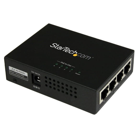 4PORT GIGABIT POE+ MIDSPAN POWER OVER ETHERNET INJECTOR