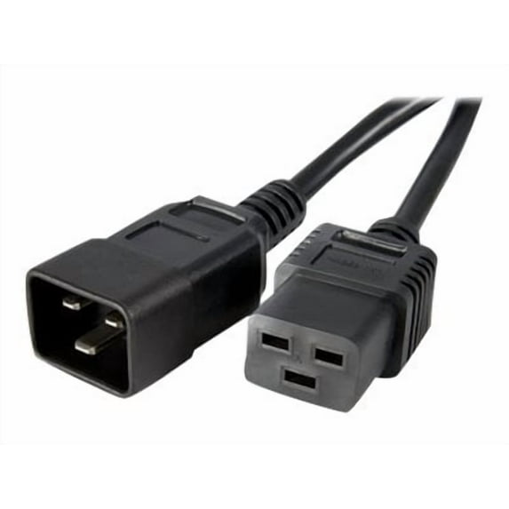 StarTech PXTC19C201 StarTech.com 1 ft Computer Power Cord - C19 to C20 - 1ft
