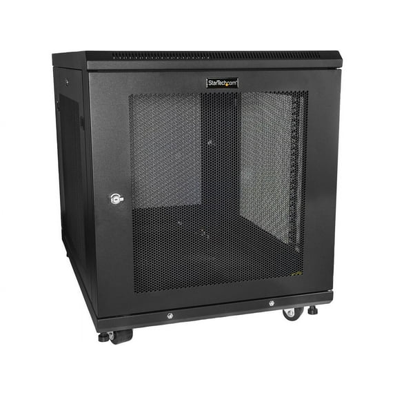StarTech RK1233BKM StarTech.com Server Rack Cabinet - 12U - 31 in Deep Enclosure - Network Cabinet - Rack Enclosure Server Cabinet - Data Cabinet