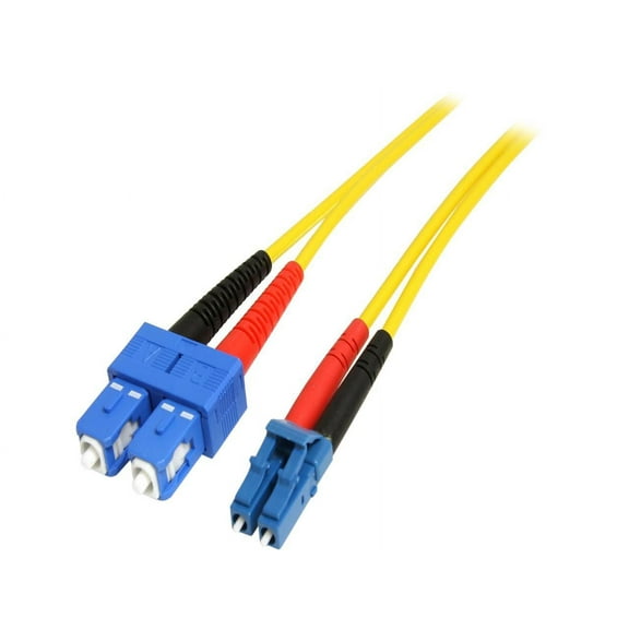 10M FIBER OPTIC PATCH CORD LC TO SC DUPLEX SM 9/125 LSZH