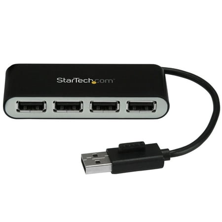 StarTech ST4200MINI2 4 Port USB Hub - 4 x USB 2.0 port - Bus Powered - USB Adapter - USB Splitter - Multi Port USB Hub - USB 2.0 Hub