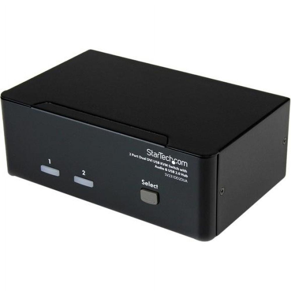 StarTech SV231DD2DUA StarTech.com 2 Port Dual DVI USB KVM Switch with Audio & USB 2.0 Hub - 2 x 1 - 4 x DVI-I Video
