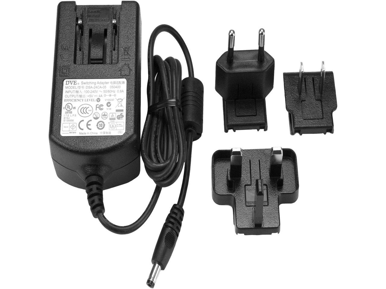 StarTech SVA5M4NEUA Replacement 5V DC Power Adapter - 5 Volts, 4 Amps - image 1 of 4
