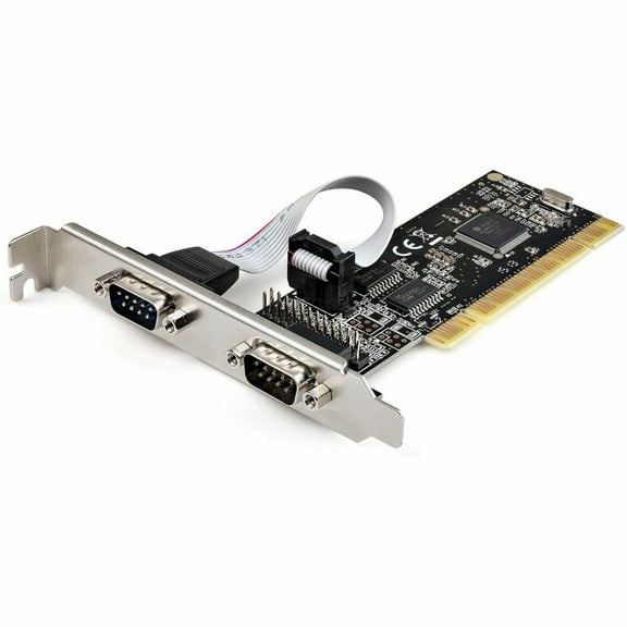 StarTech PCI Serial Parallel Combo Card with Dual Serial RS232 Ports (DB9) & 1x Parallel Port (DB25), PCI Adapter Expansion Card