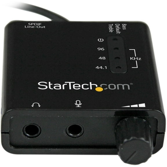 StarTech USB Stereo Audio Adapter External Sound Card with S/PDIF Digital Audio