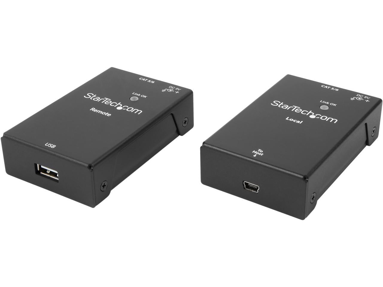StarTech USB2001EXTV 1 Port USB 2 0 Over Cat5 Or Cat6 Extender Kit startech-usb2001extv-1-port-usb-2-0-over-cat5-or-cat6-extender-kit