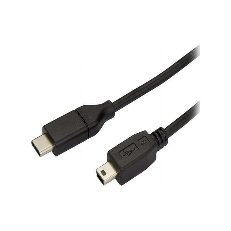 StarTech USB2CMB2M USB C to Mini USB Cable - 6 ft / 2m - M/M - USB 2.0 -  Mini USB Cord - USB C to Mini B Cable - USB Type C to Mini USB 