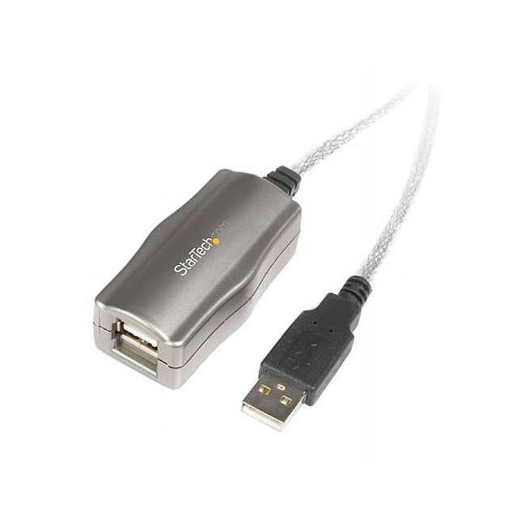 USB 2.0 Active Extension Cable, A to A (M/F), 16 ft, Black USB 2.0 Active Extension Cable, A to A (M/F), 16 ft, Black
