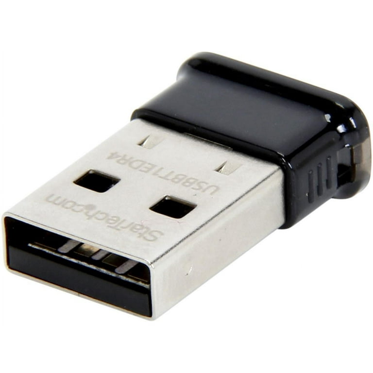 StarTech USBBT1EDR4 Mini USB Bluetooth 4.0 Adapter - 50m / 165 ft. Class 1  EDR Wireless Dongle - Mini Bluetooth Dongle Bluetooth Smart Ready LE+EDR 