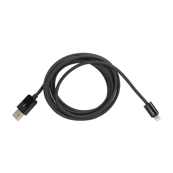 StarTech.com USBLT2MB Black 2m (6 ft.) Long Black Apple 8-pin Lightning Connector to USB Cable for iPhone / iPod / iPad