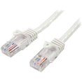 thumbnail image 1 of StarTech.com 0.5m White Cat5e Patch Cable with Snagless RJ45 Connectors, Short Ethernet Cable, 0.5 m Cat 5e UTP Cable, 1 of 2