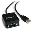 thumbnail image 1 of StarTech.com 1 Port FTDI USB to Serial RS232 Adapter Cable with COM Retention, Black, 1 of 3