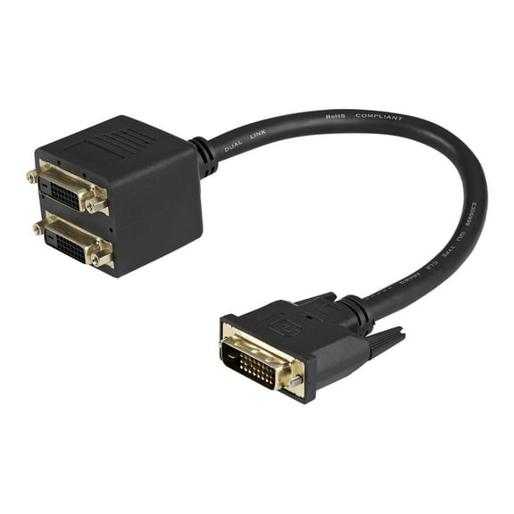 StarTech 1 ft DVI-D to 2x DVI-D Digital Video Splitter Cable - M/F (DVISPL1DD)