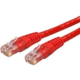 thumbnail image 1 of StarTech 1ft CAT6 Ethernet Cable - Red CAT 6 Gigabit Ethernet Wire -250Mhz 100W PoE RJ45 UTP Molded Network Patch Cord with Strain Relief (C6PATCH1RD), 1 of 4