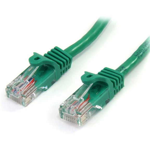 StarTech 1 m Green Cat5e Snagless RJ45 UTP Patch Cable, 1m Patch Cord