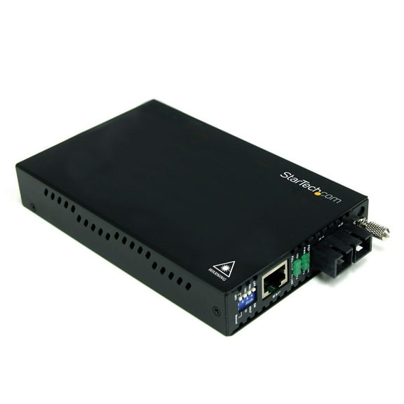 StarTech 10/100 Mbps Single Mode Fiber Media Converter SC 30 km - 10/100Base-TX
