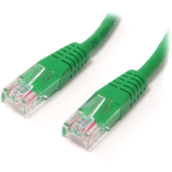 StarTech 10 ft Green Molded Cat5e UTP Patch Cable M45PATCH10GN