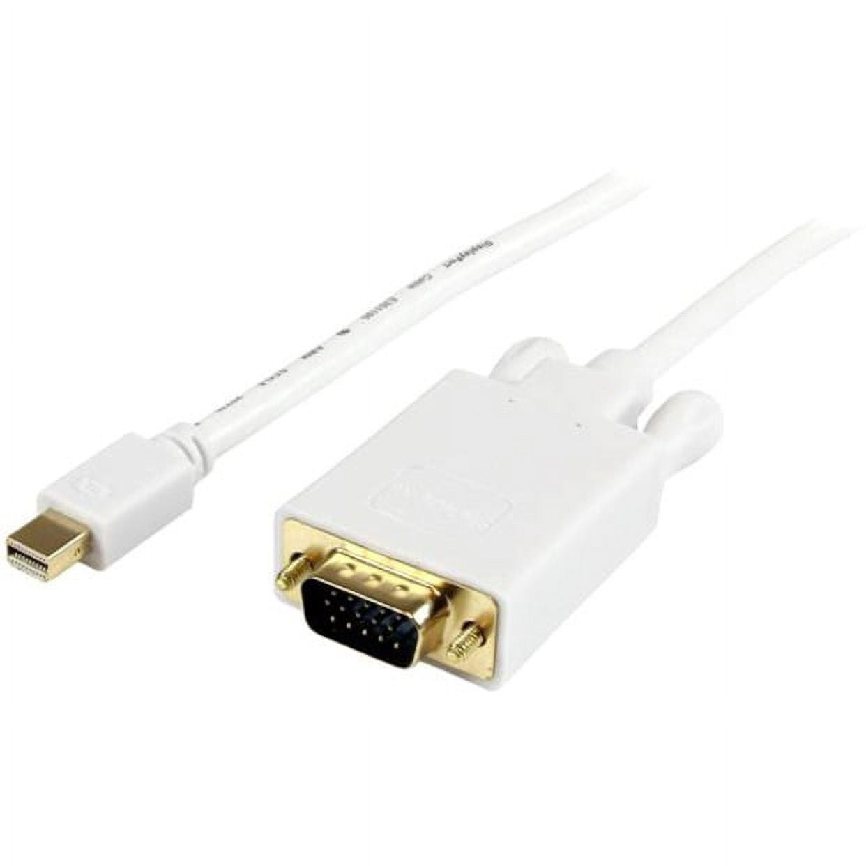 StarTech.com 10 ft Mini DisplayPort��� to VGA Adapter Converter Cable, mDP to VGA 1920x1200, White